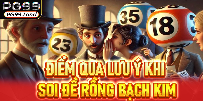 Điểm qua lưu ý khi soi đề Rồng Bạch Kim